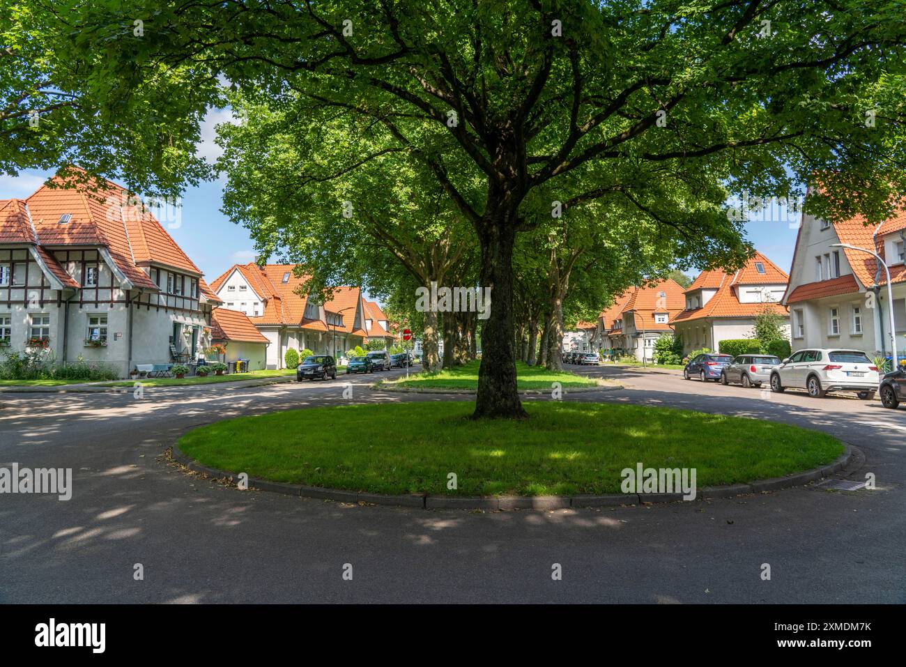 Workers' housing estate Gartenstadt Welheim in Bottrop Stock Photo