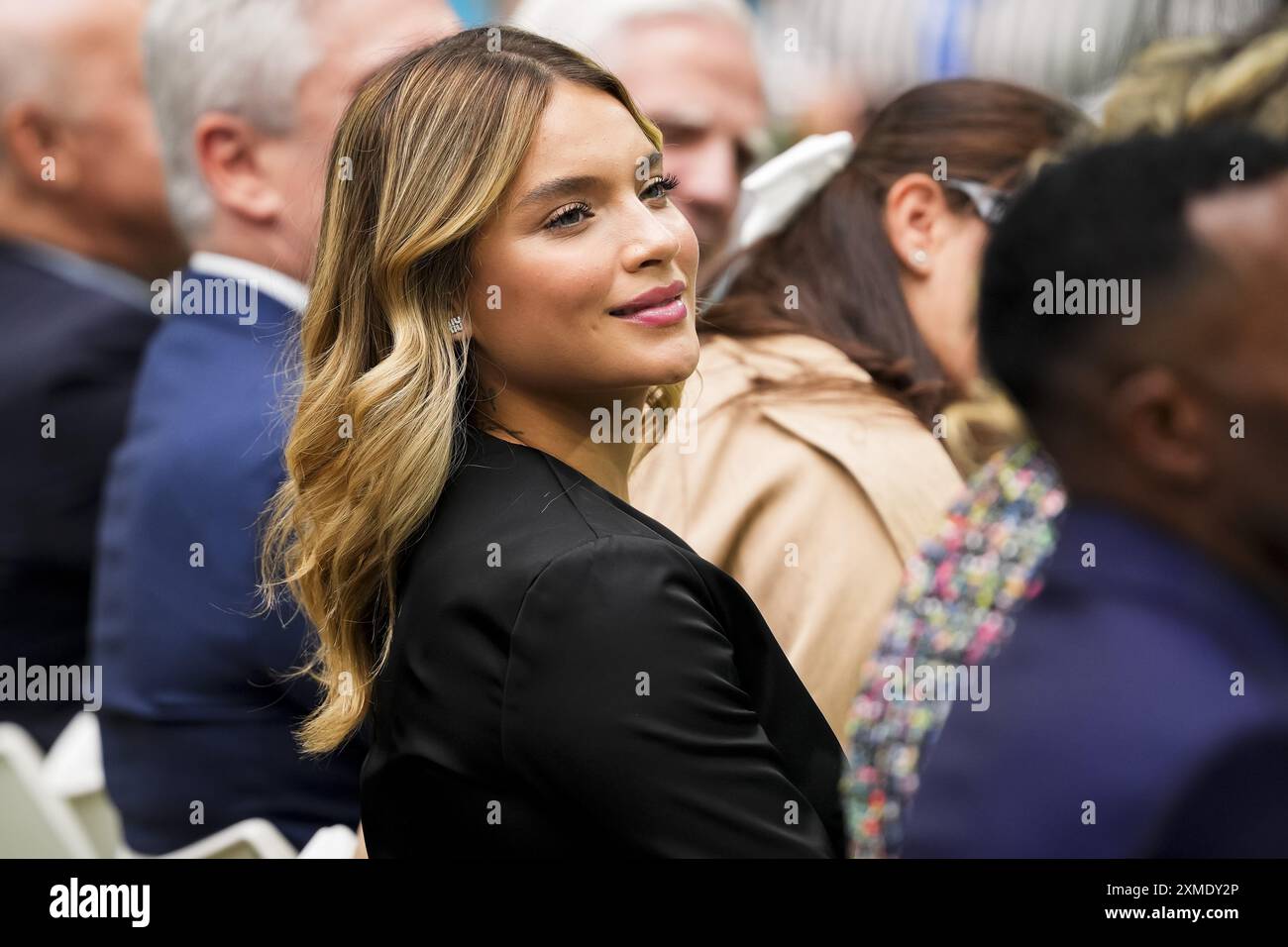 Gabriely Miranda, model and Endrick’s girlfriend, seen during the