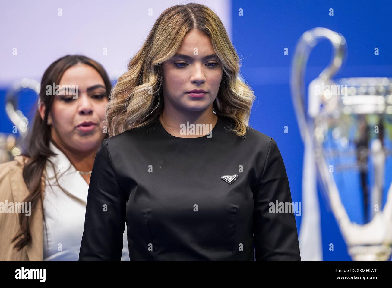 Gabriely Miranda seen during Endrick Felipe presentation at Estadio