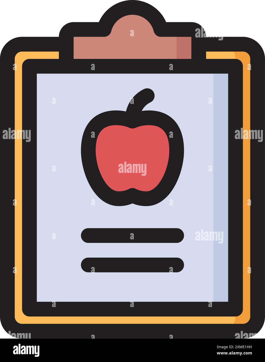 Diet Schedule Icon Stock Vector
