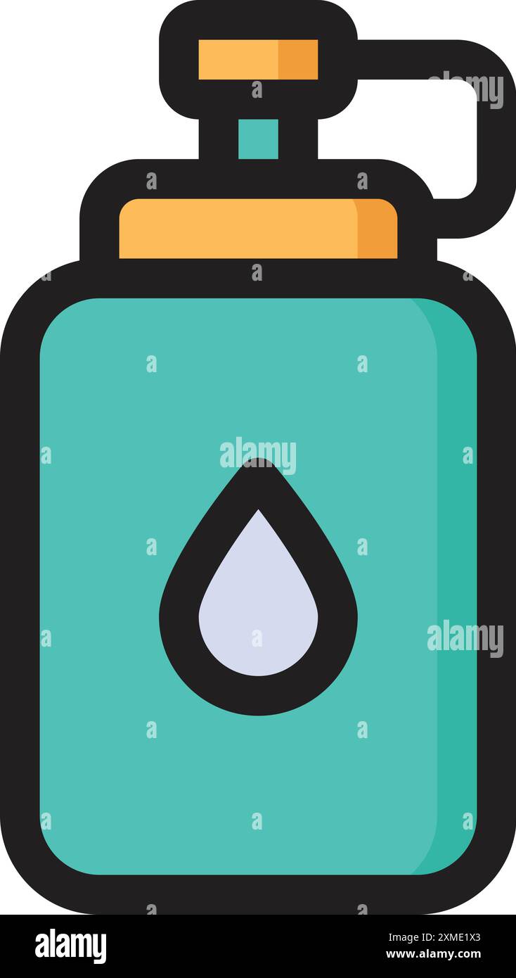 Water Bottle Icon Stock Vector