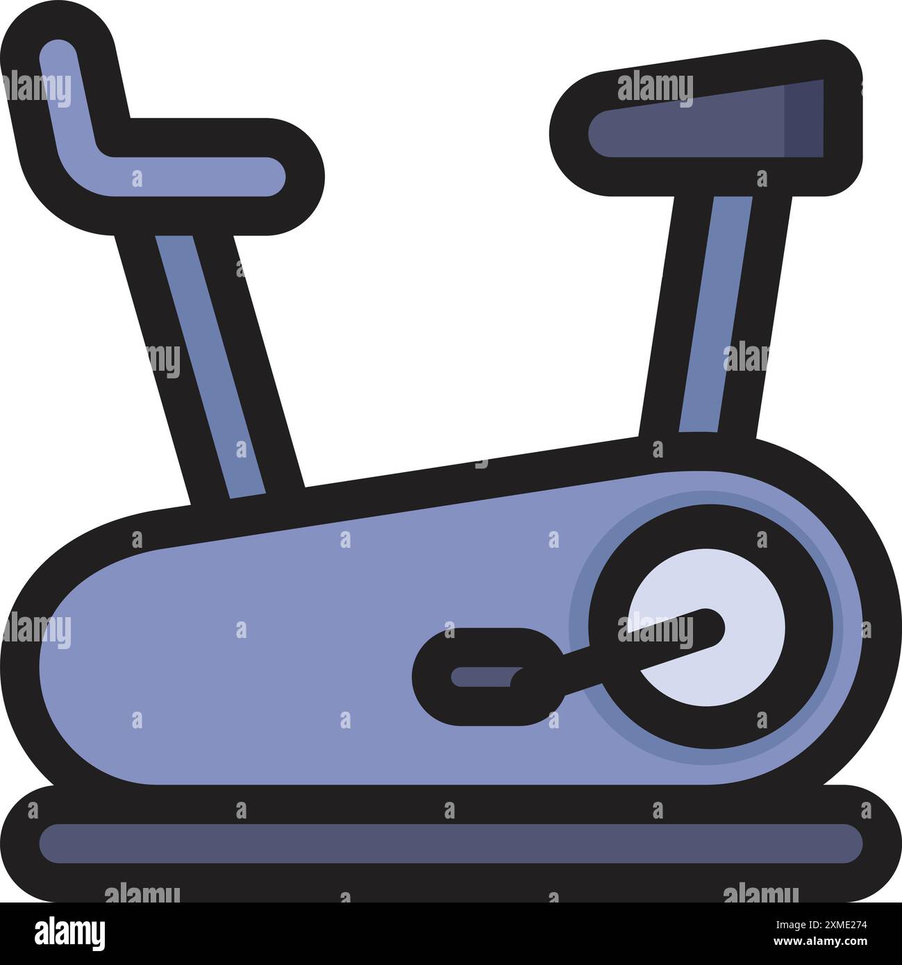 Stationery Bike Icon Stock Vector