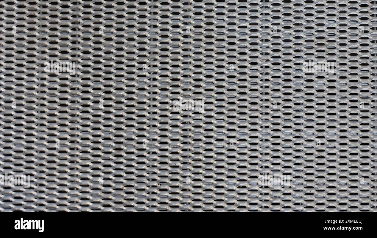 grey metal grid texture useful as a background Stock Photo