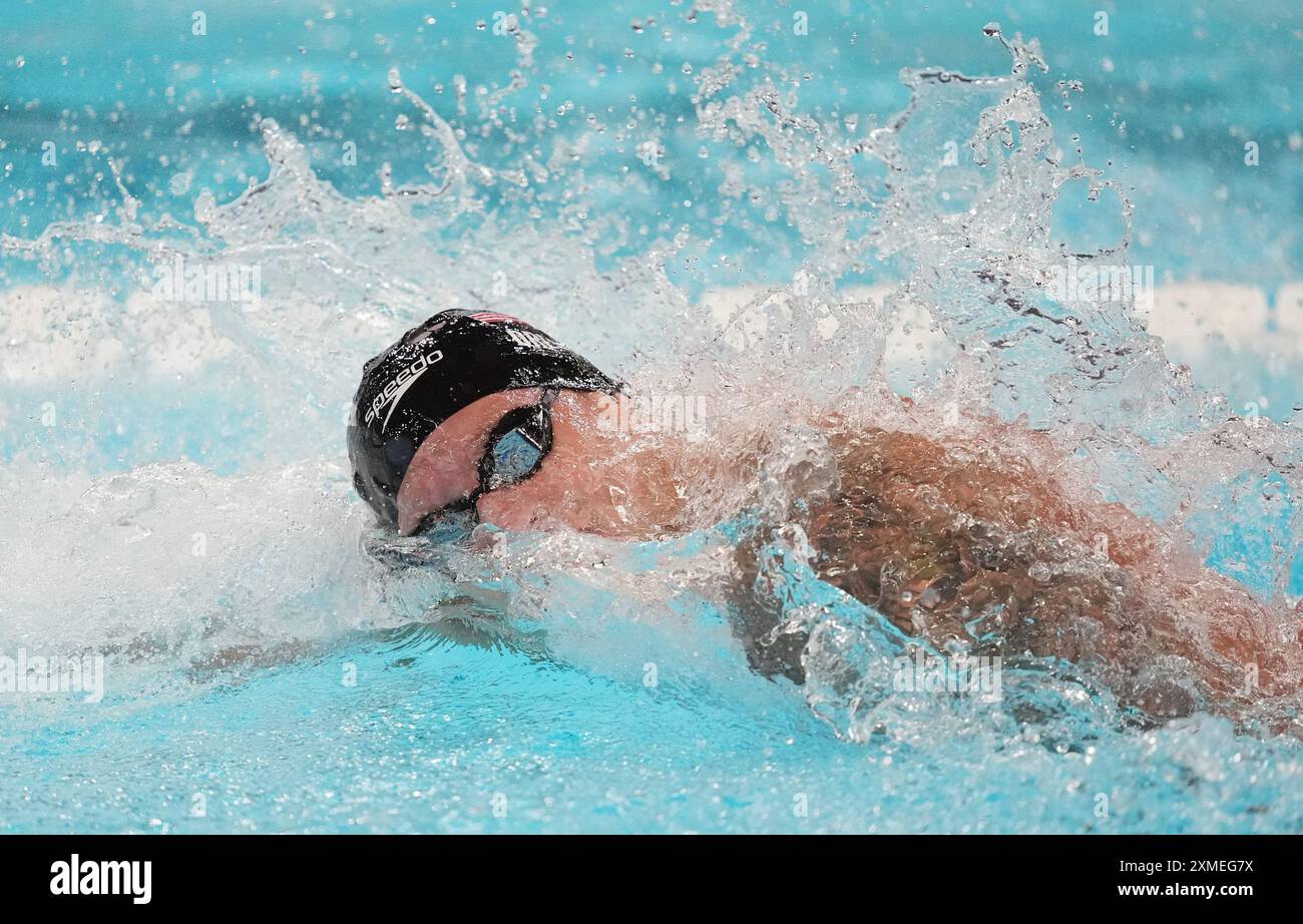 Paris, France. 27th July, 2024. Caeleb Dressel of Team USA competes in ...