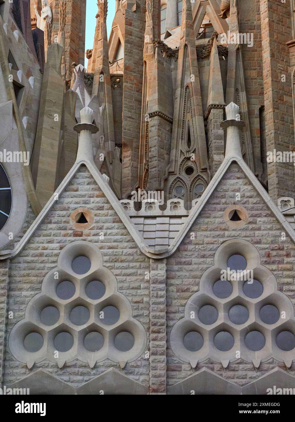 Photo inspiration: Visual Reference: A Vertical View Of Sagrada Familia Basilica Church S Exterior