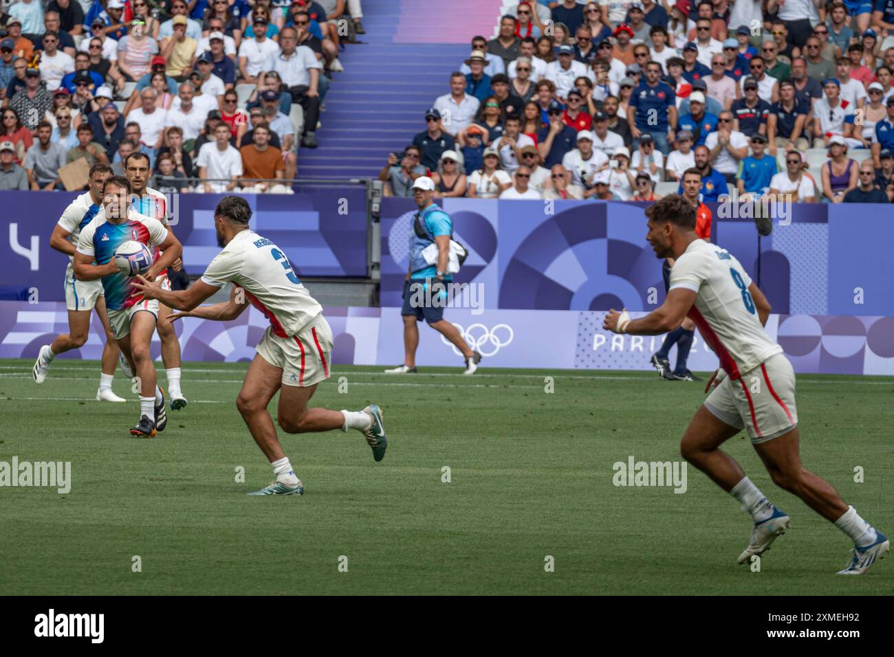 French Rugby Rink Paris, France - 07 24 2024: Olympic Games Paris 2024. View of the ...