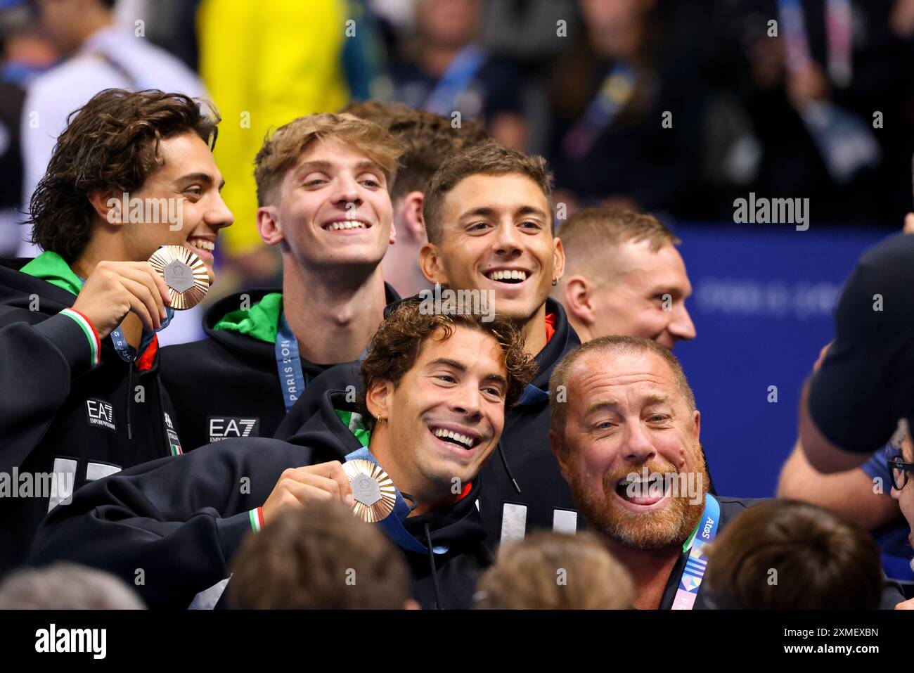 Paris, France. 27th July, 2024. Paris Olympics: Men's 4x100 Meter relay ...