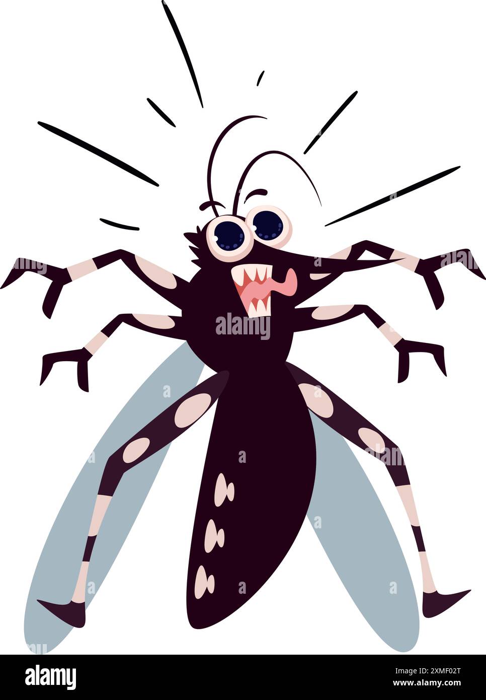 dengue aedes mosquito cartoon Stock Vector Image & Art - Alamy