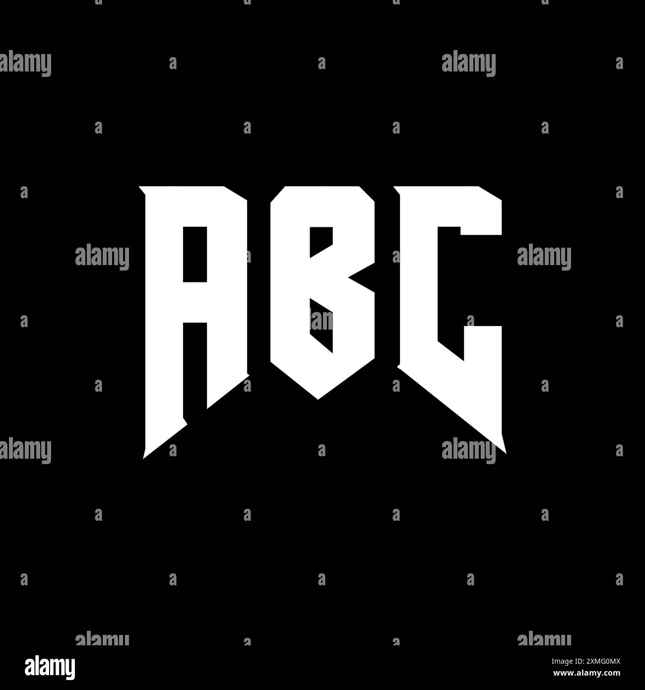ABC letter logo design for technology company. ABC logo design black ...