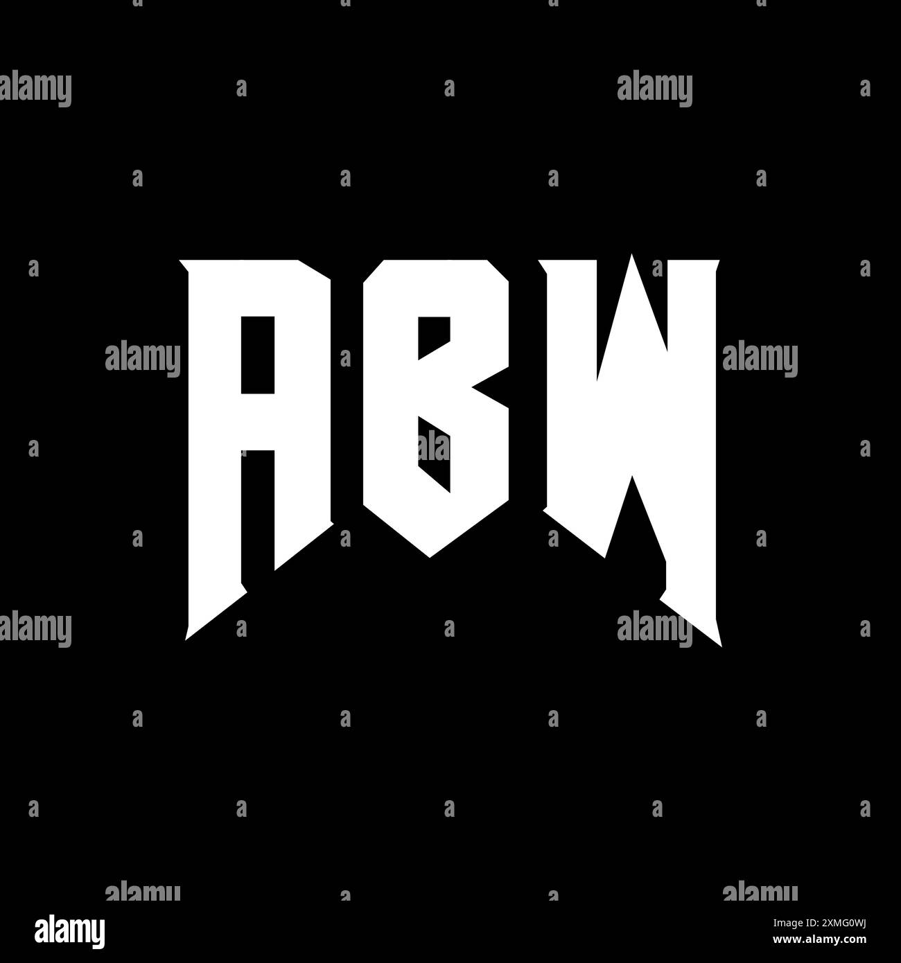 ABW letter logo design for technology company. ABW logo design black ...