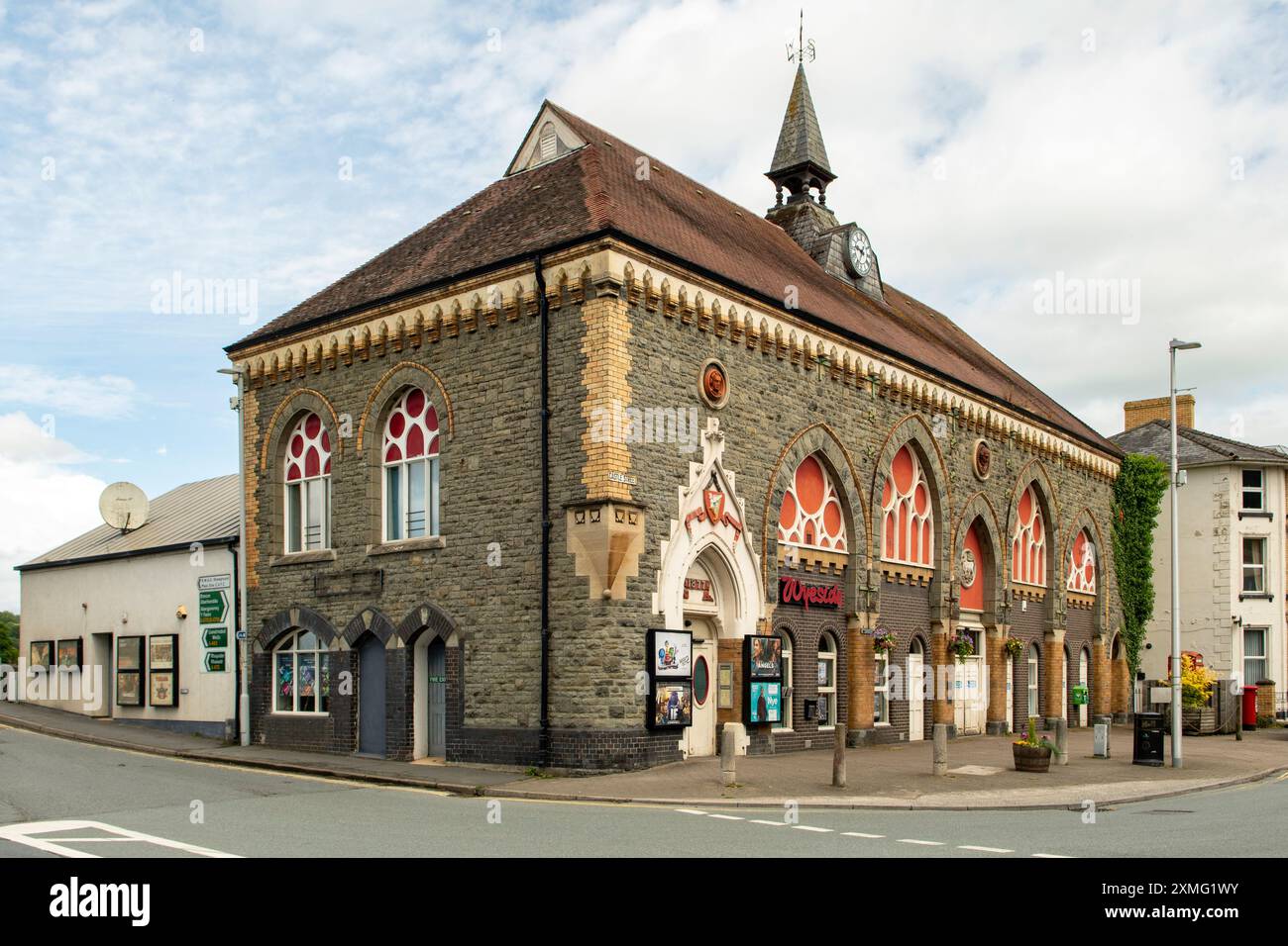 Wyeside Art Centre, Builth Wells, Powys, Wales Stock Photo