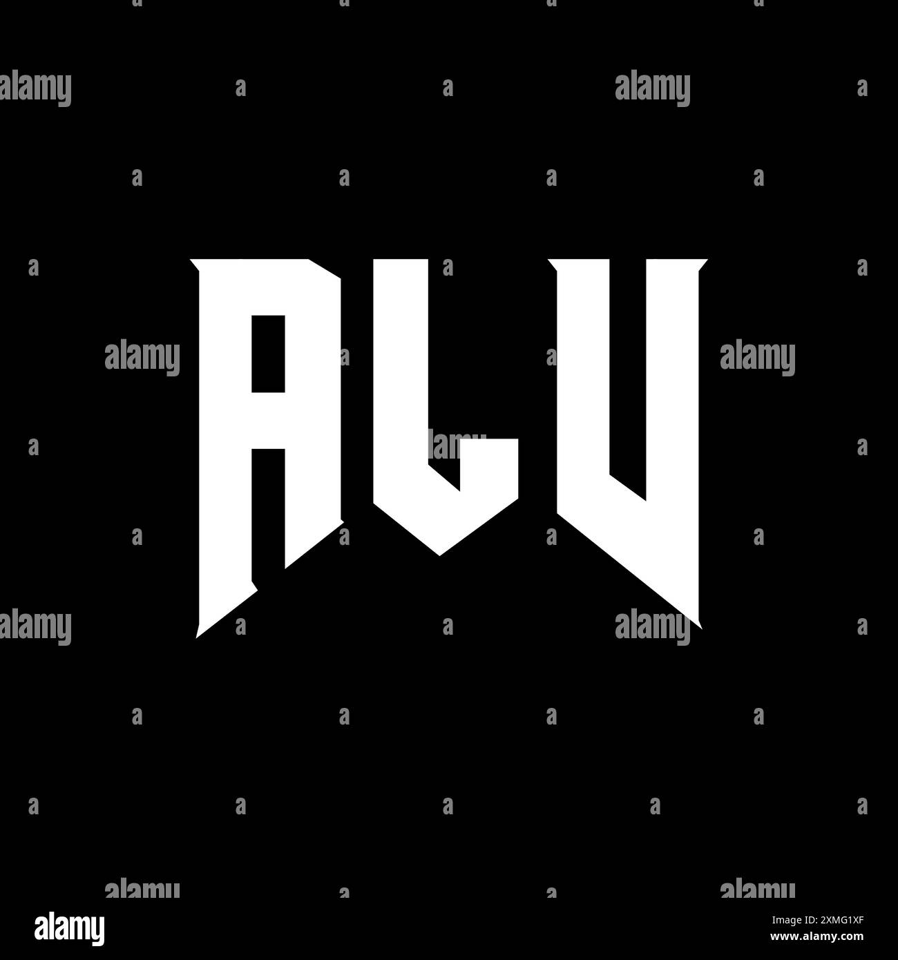 ALV letter logo design for technology company. ALV logo design black ...