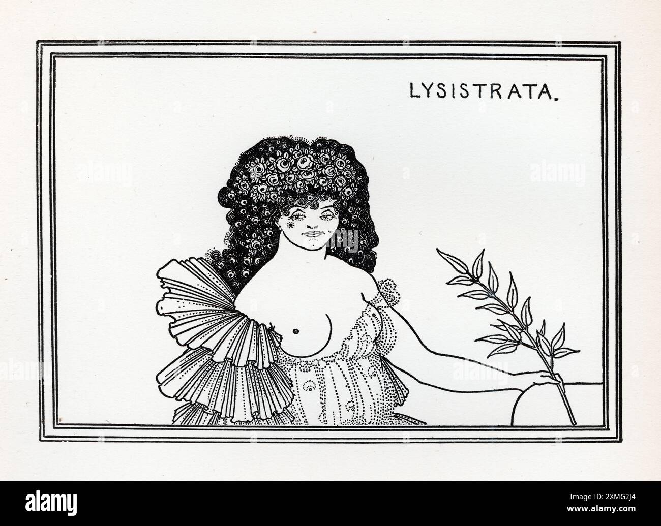 Lysistrata, illustration by Aubrey Beardsley Stock Photo - Alamy