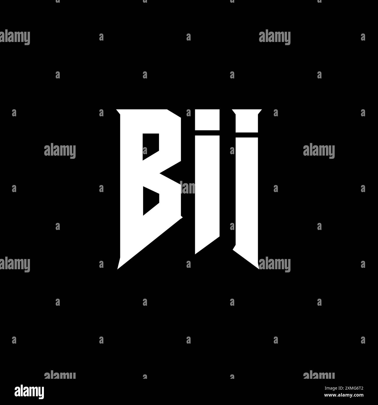 BII letter logo design for technology company. BII logo design black ...