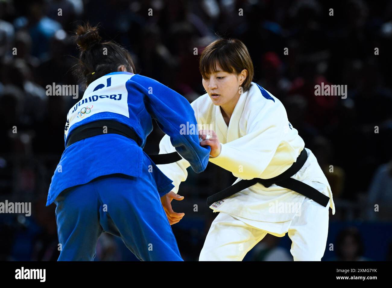 Paris, France. 27th July 2024. Natsumi Tsunoda ( JPN ) and Baasankhuu