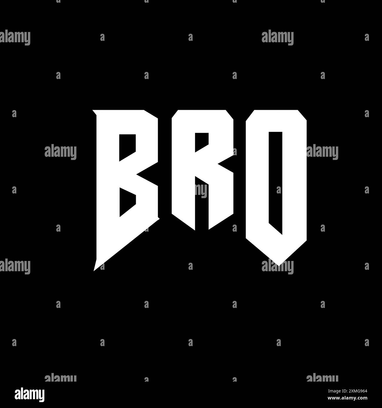 Bro logo design Black and White Stock Photos & Images - Alamy