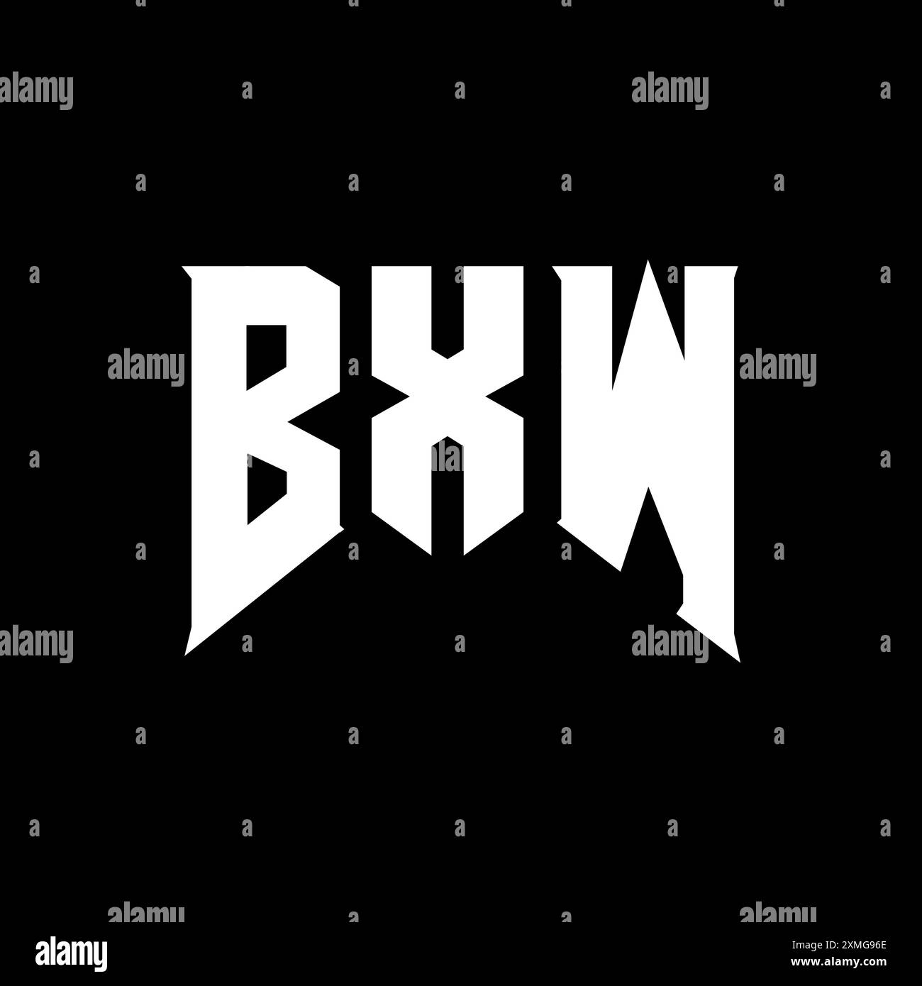 Bxw logo design hi-res stock photography and images - Alamy