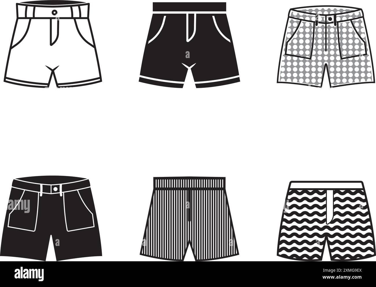 shorts icon illustration element design Stock Vector