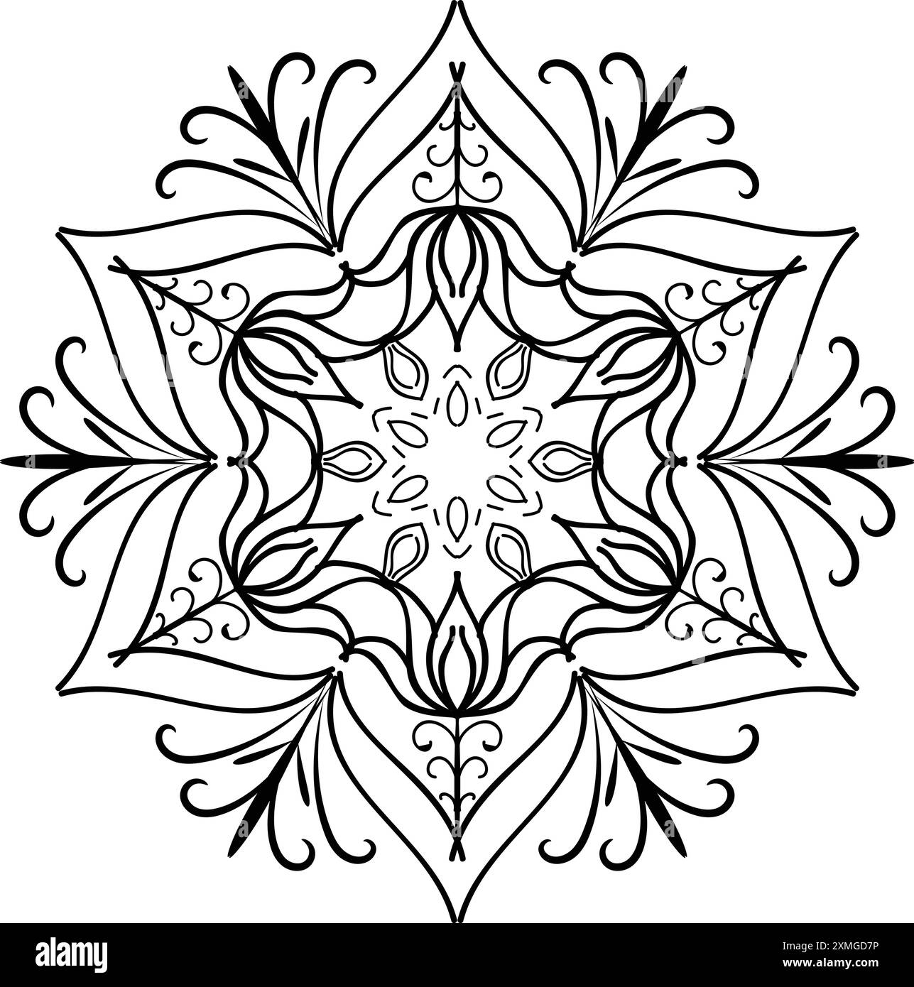Floral Mandala Vector art 28 Stock Vector
