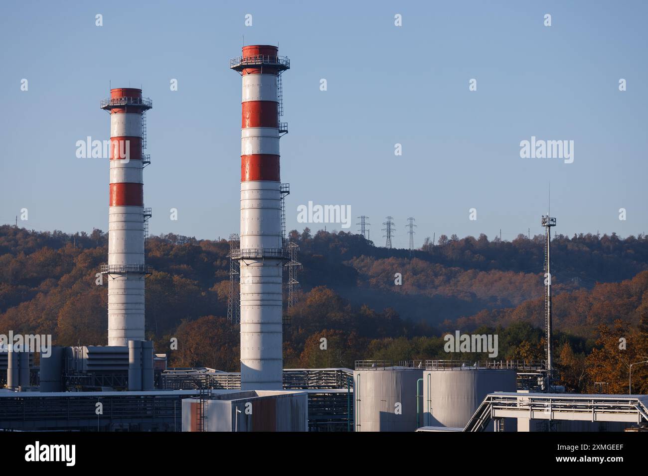 Nuclear power plant two steam hi-res stock photography and images - Alamy