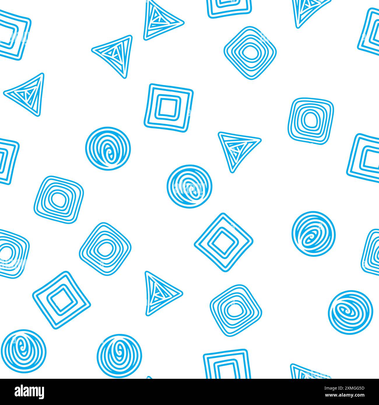 Vector set background. Square, circle, triangle. Geometry group batik graphic. Hand drawn round doodle painting. Design pattern illustration. Seamless. Art backdrop vector concept. Pastel color Stock Vector