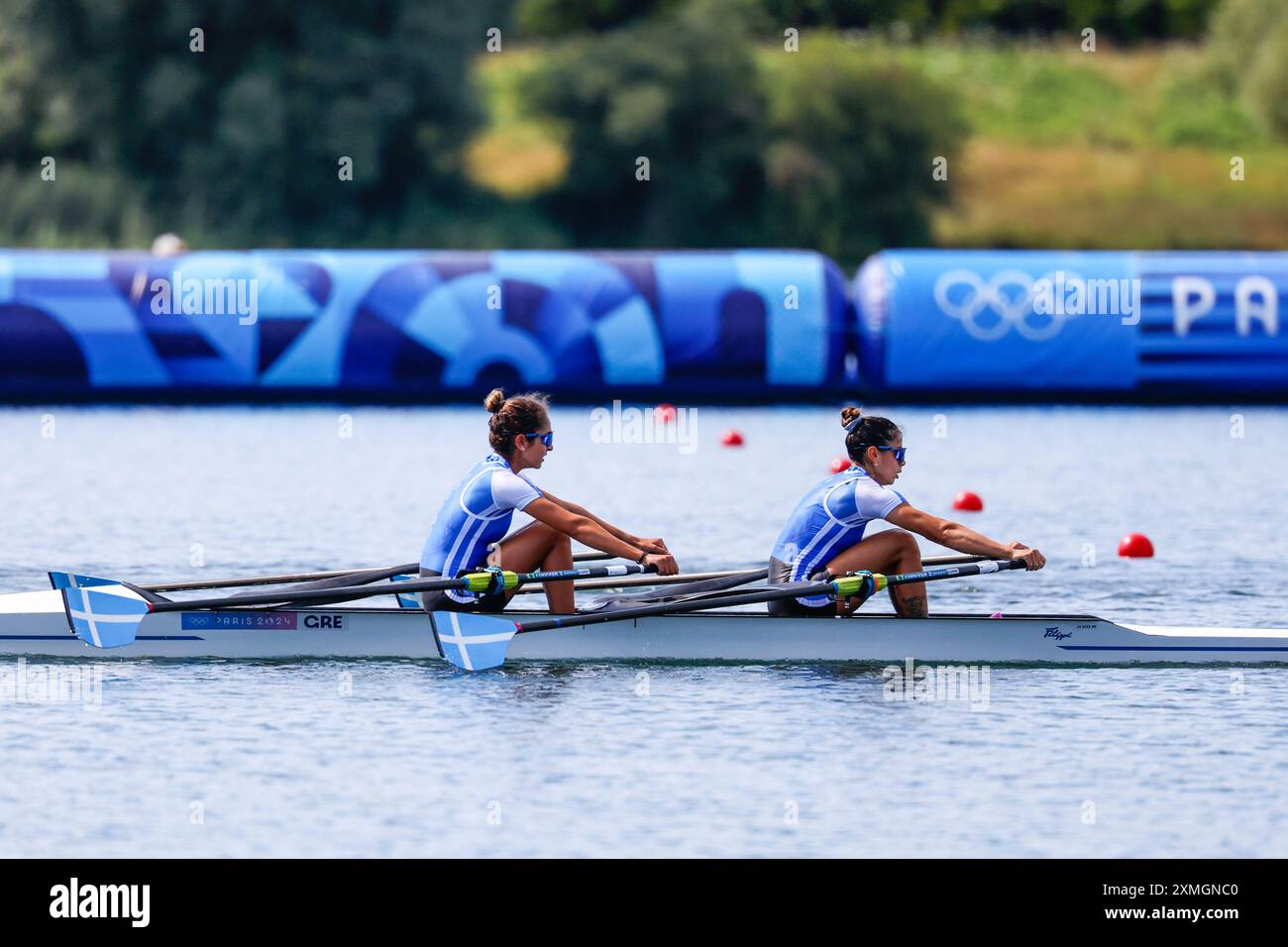 Kontou Dimitra of Greece and Fitsiou Zoi of Greece in action during ...