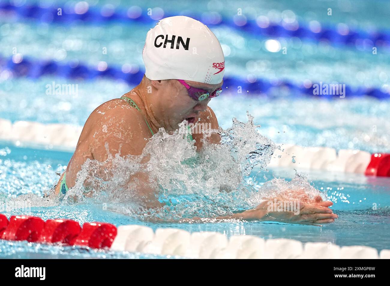 Paris, France. 28th July, 2024. Olympics, Paris 2024, Swimming, Paris La Defense Arena, 100m