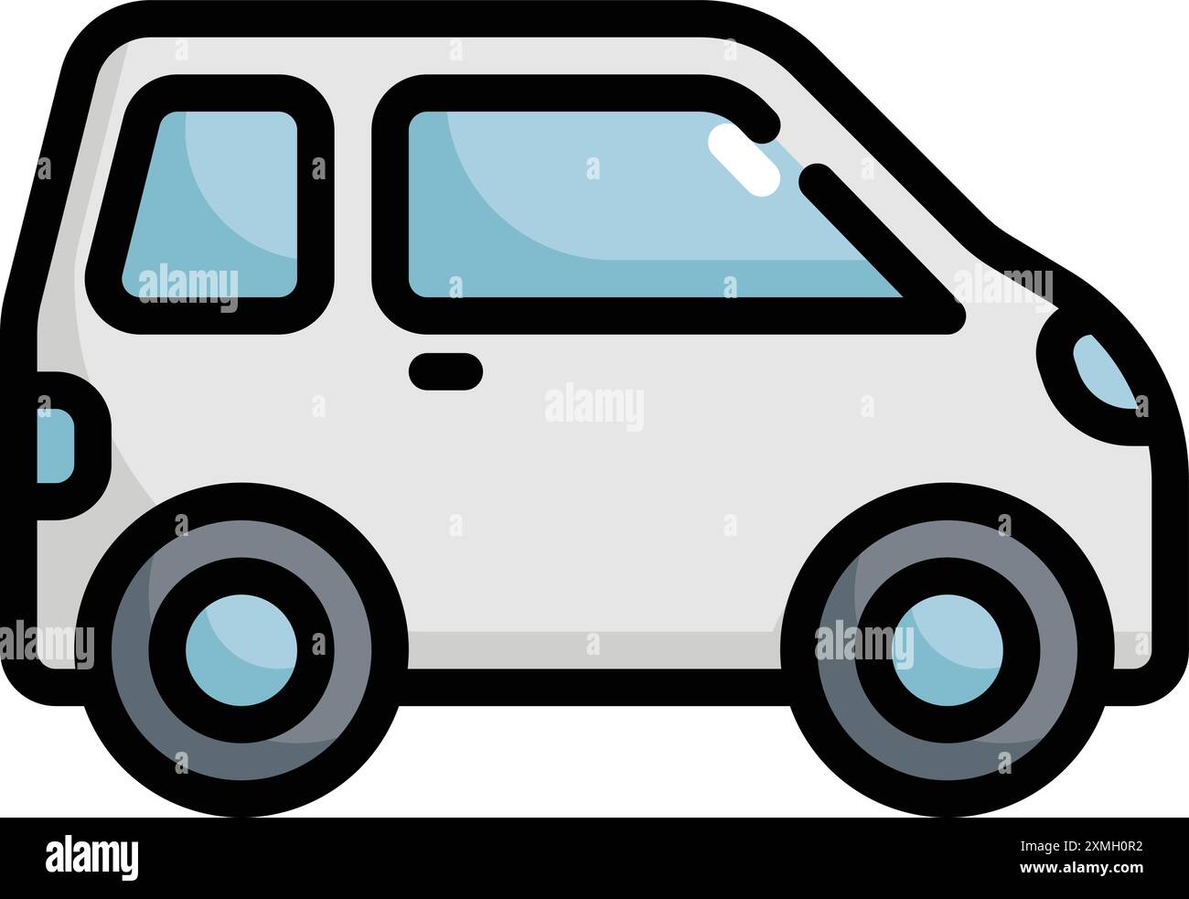 Transportation Colorful Car Icon Stock Vector