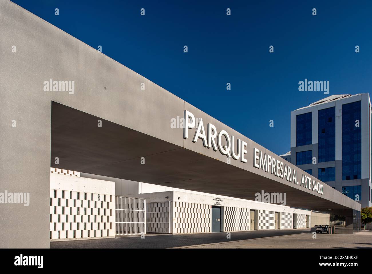 Modern business park architecture in Seville, Andalucia, Spain ...