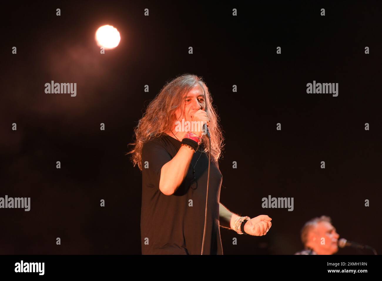 Sitges, Spain. 27th July, 2024. The Catalan rock singer Gerad Quintana ...