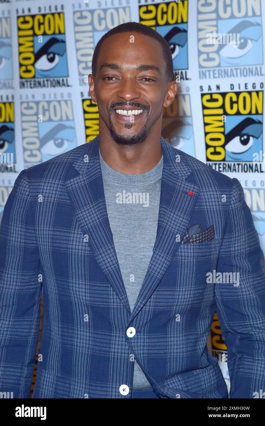 Anthony Mackie beim Photocall zum Kinofilm 'Captain America: Brave New World' auf der San Diego Comic-Con International 2024 im Hilton Bayfront Hotel. San Diego, 27.07.2024 Stock Photo