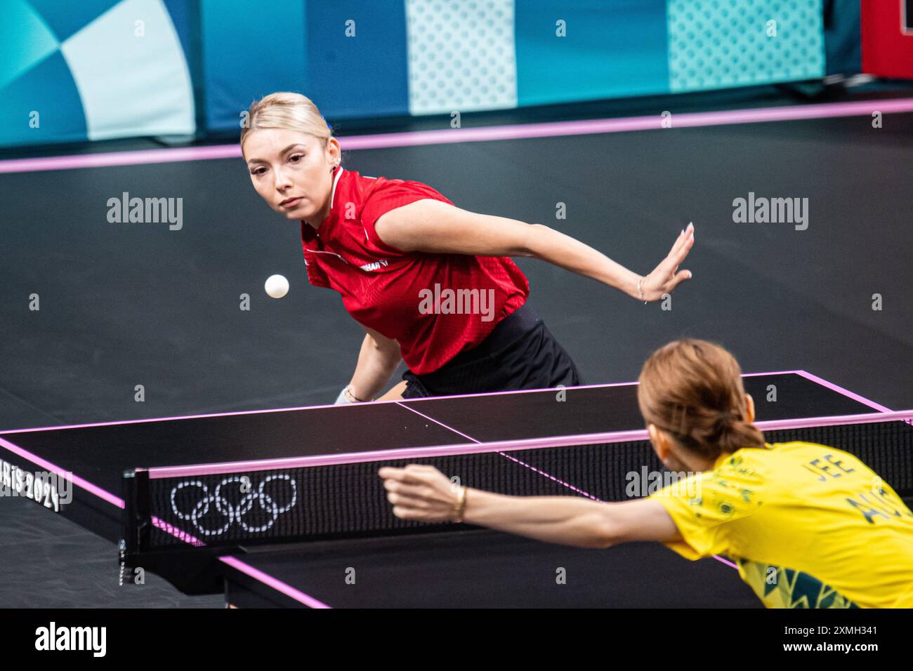 Paris France 27th July 2024 Bernadette Szocs ROU Mixed Doubles paris-france-27th-july-2024-bernadette-szocs-rou-mixed-doubles