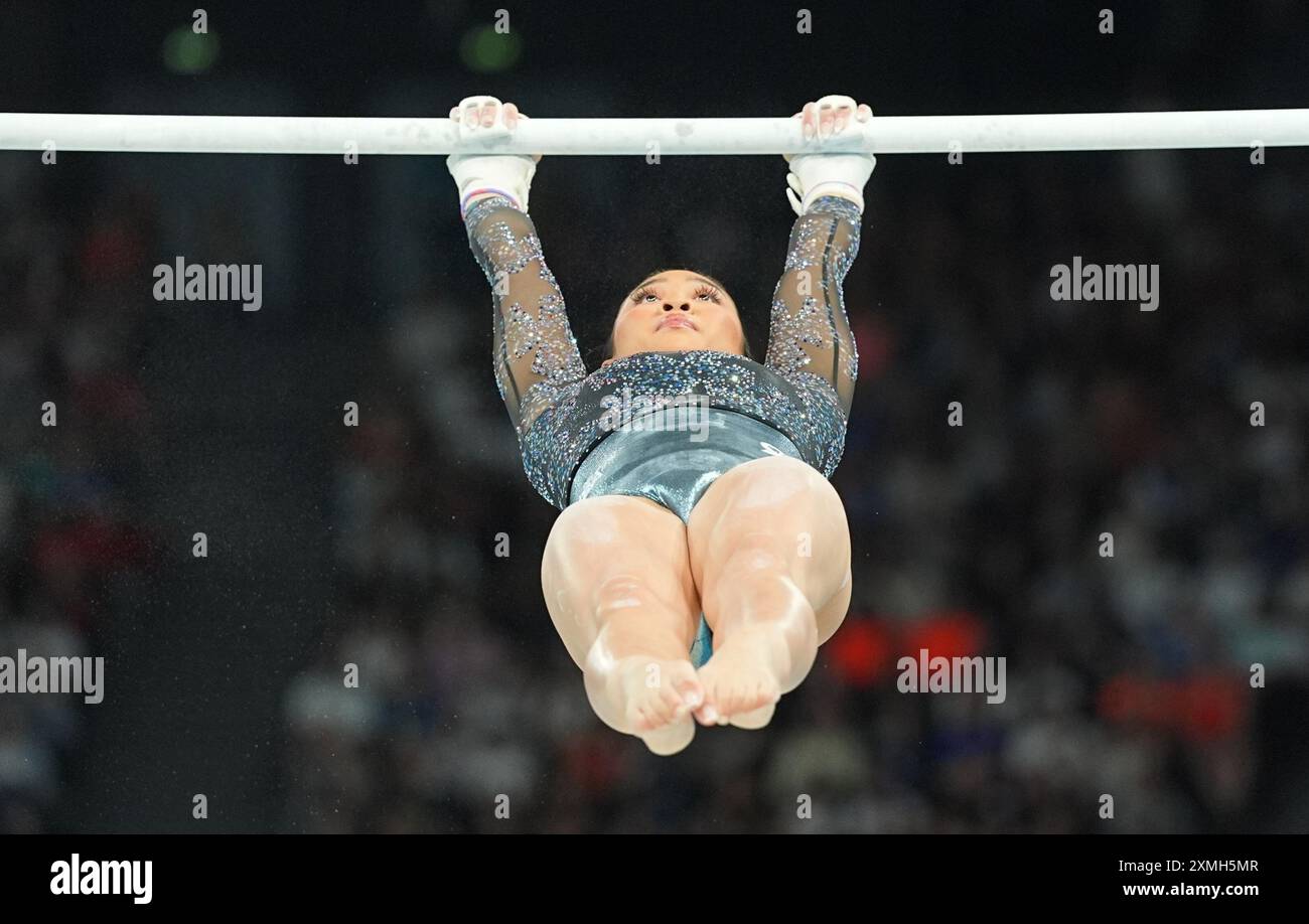 Bercy Arena, Paris, France. 28th July, 2024. Sunisa Lee (United States ...