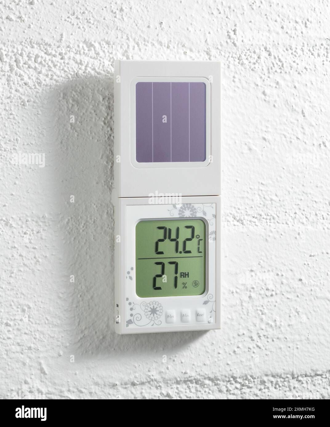digital-home-thermometer-with-outdoor-sensor-solar-powered-stock-photo