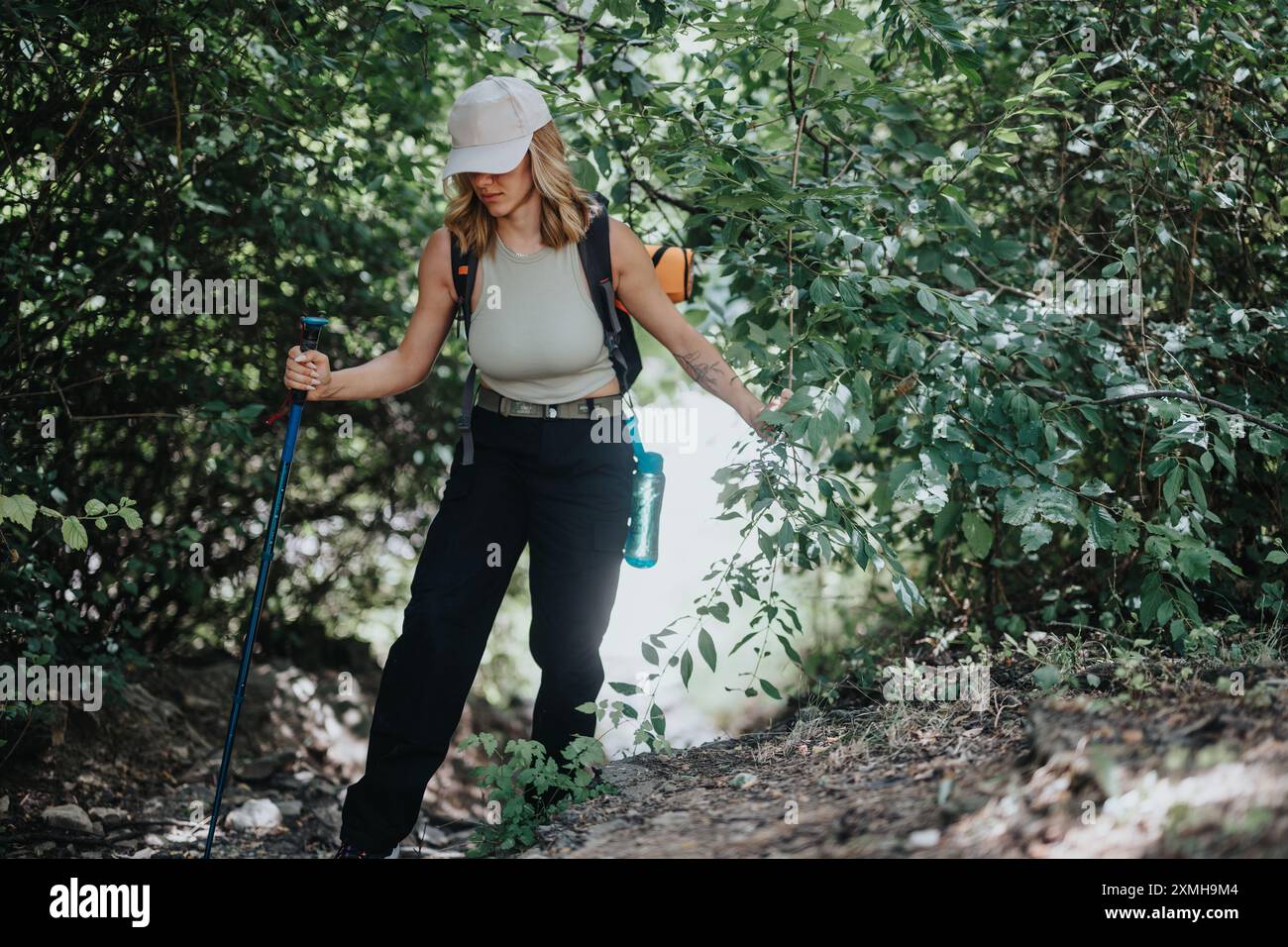 Trekker trekking through dense hi-res stock photography and images - Alamy