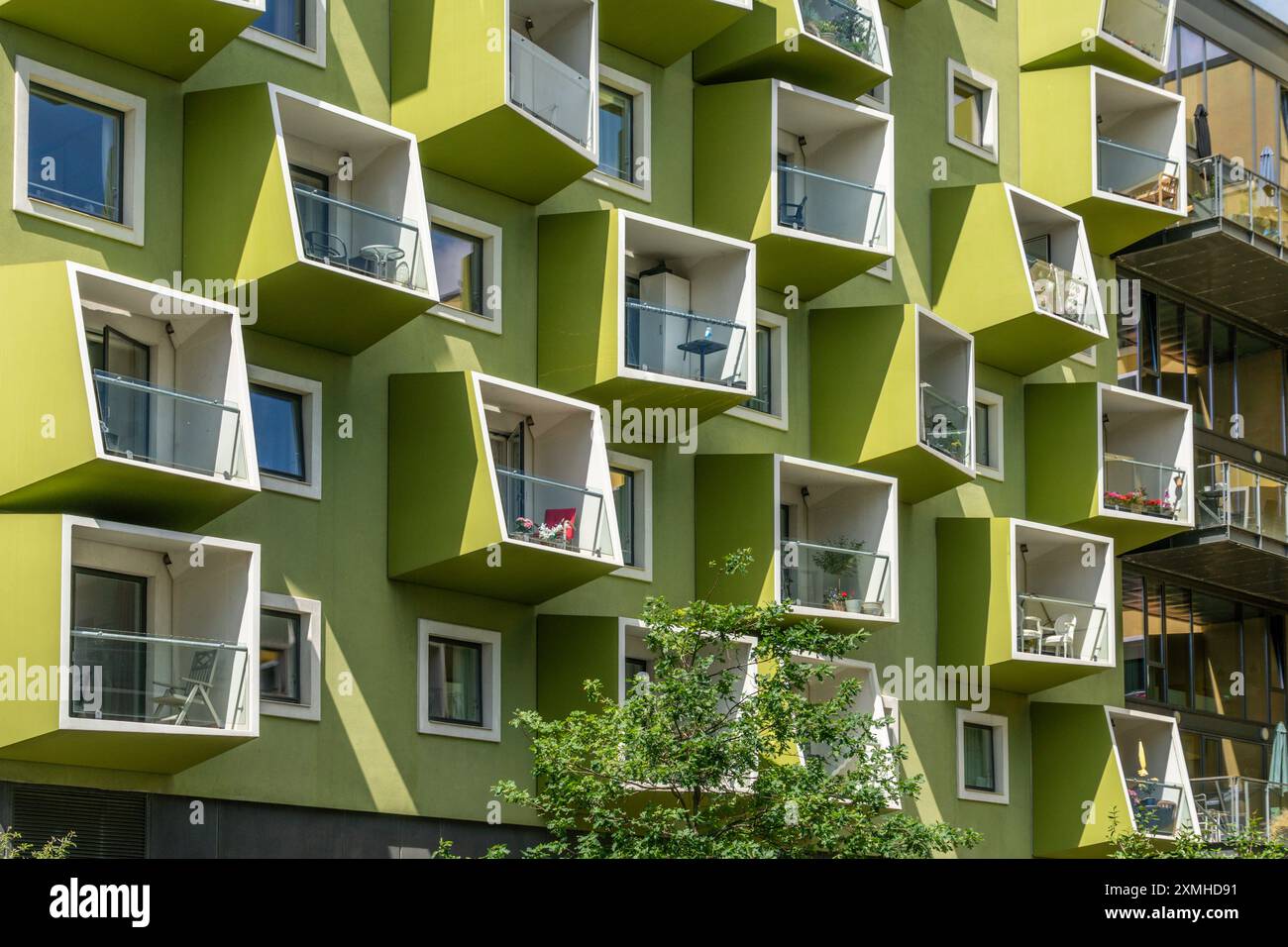 Moderne dänische Architektur in Orestad, Plejecenter, Amager Vest ...