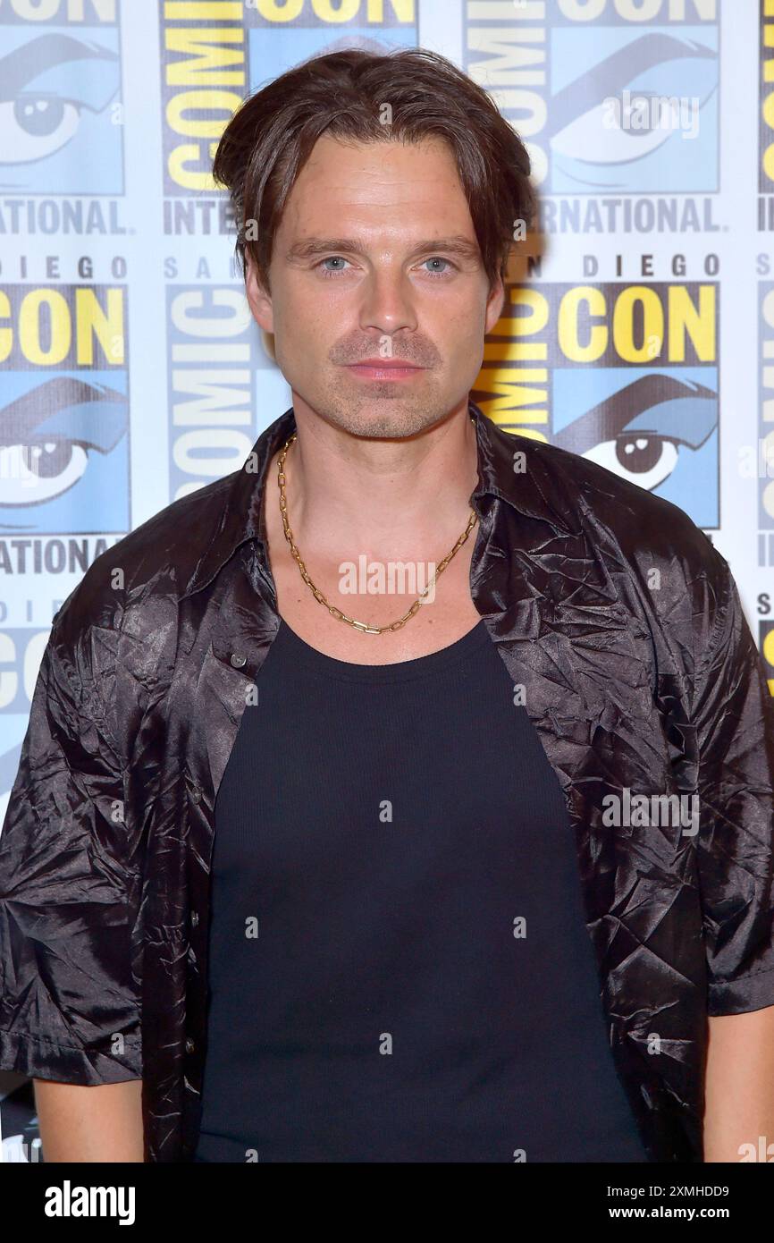 Sebastian Stan beim Photocall zum Kinofilm 'Thunderbolts' auf der San Diego Comic-Con International 2024 im Hilton Bayfront Hotel. San Diego, 27.07.2024 Stock Photo