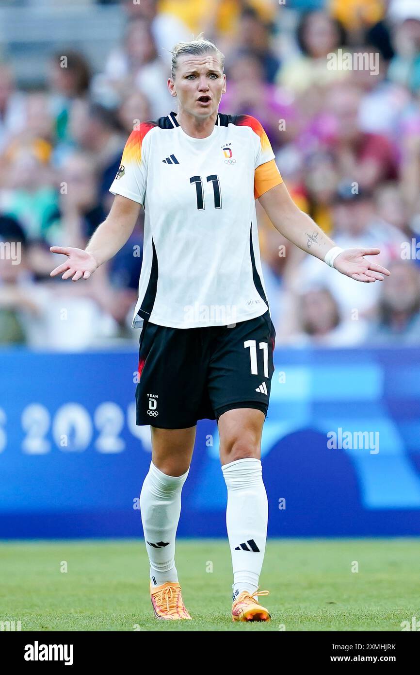 Alexandra Popp Germany 11 Reacts To A Referee Decision During The 