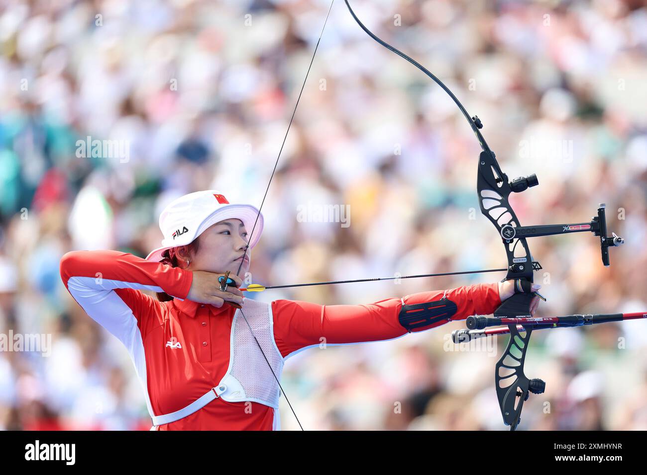 Paris, France. 28th July, 2024. Yang Xiaolei of China competes during ...