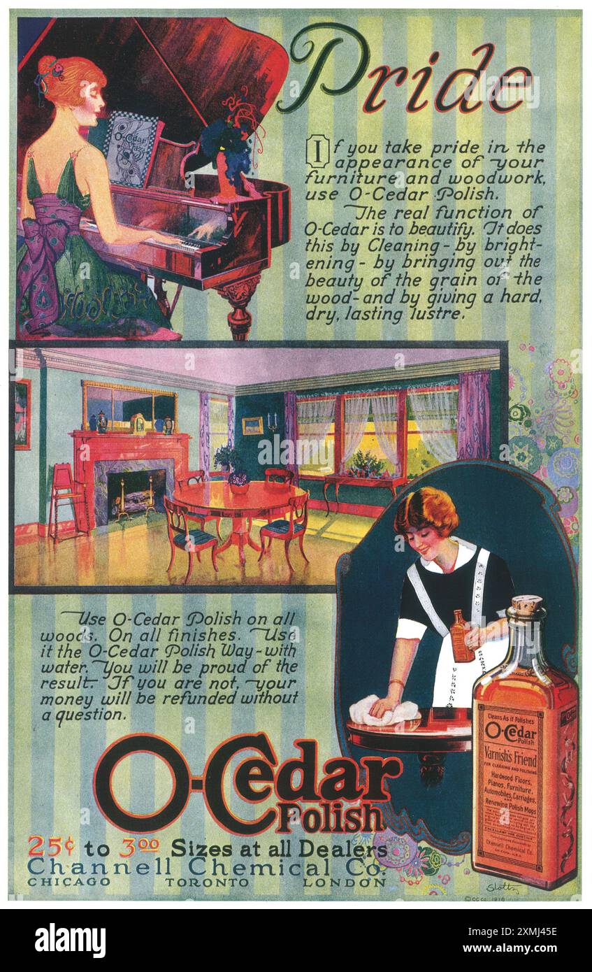 Pledge Commercial Furniture polish retro hi-res stock photography and images - Alamy