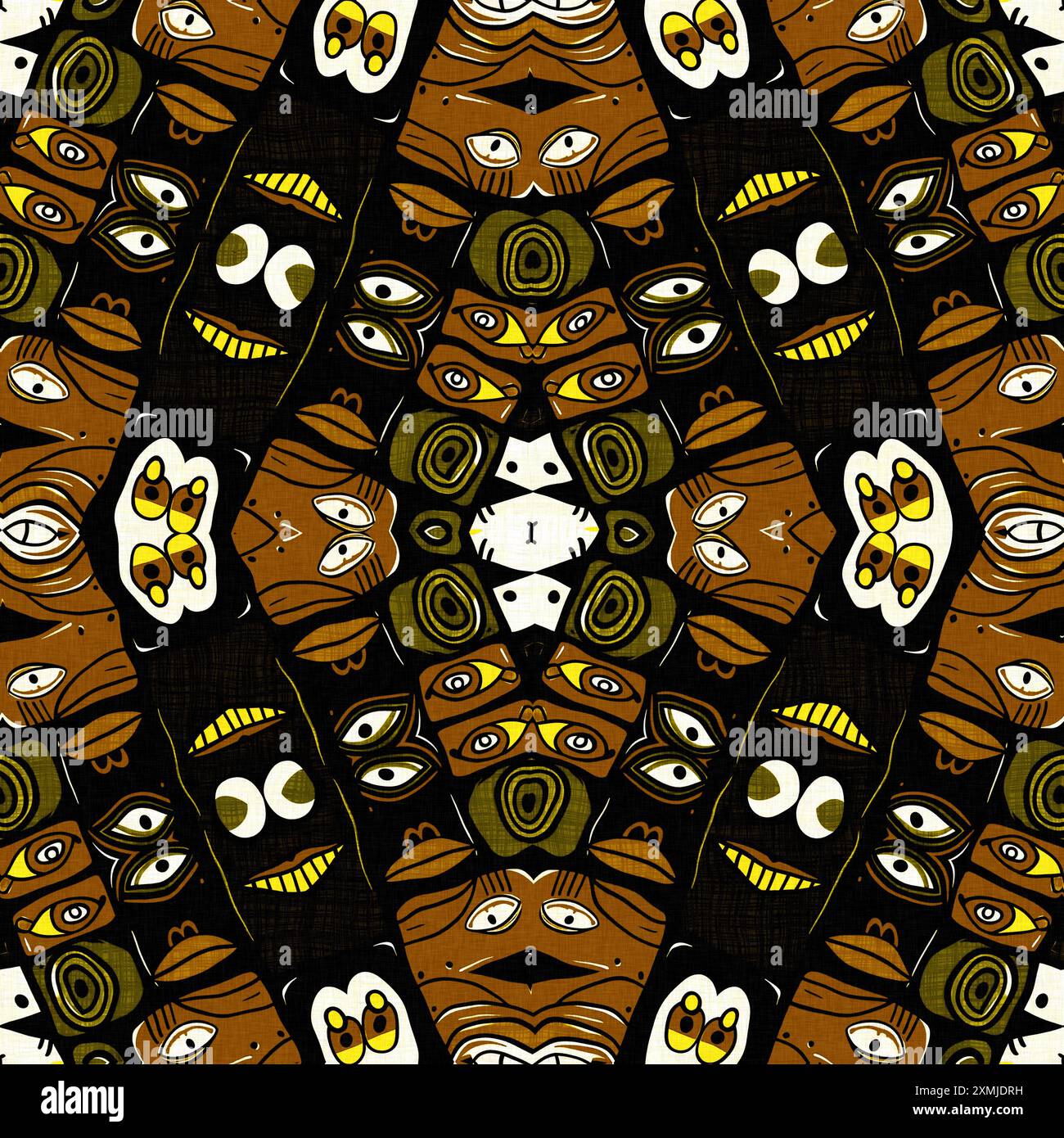 Mud Repeat Pattern Modern tribal shape mud cloth effect seamless pattern. Stylized Shape ...