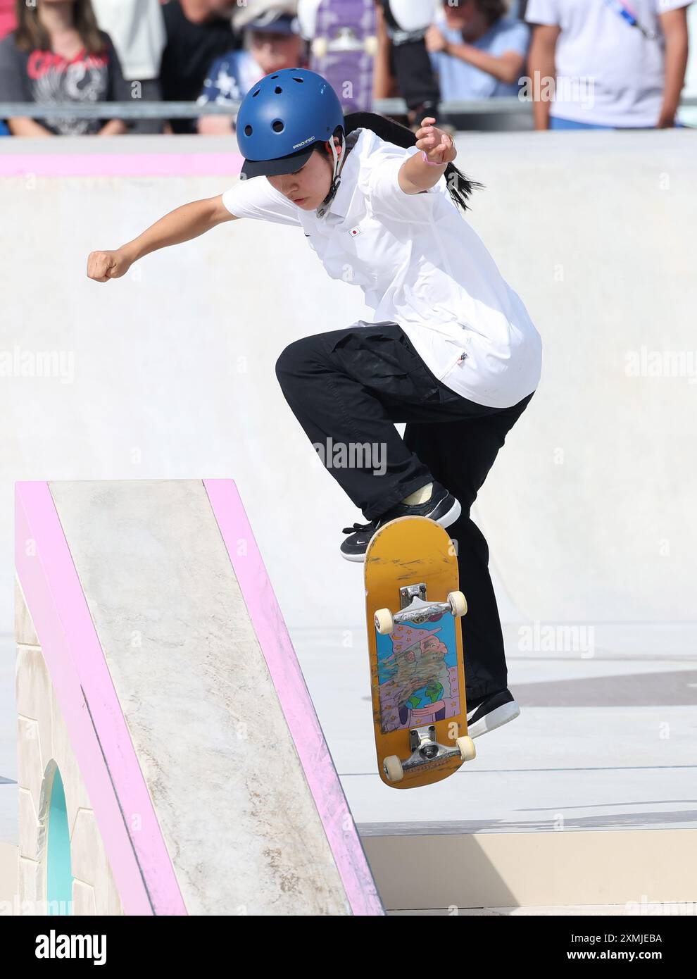 Paris, France. 28th July, 2024. Japan's Funa Nakayama performs in the ...