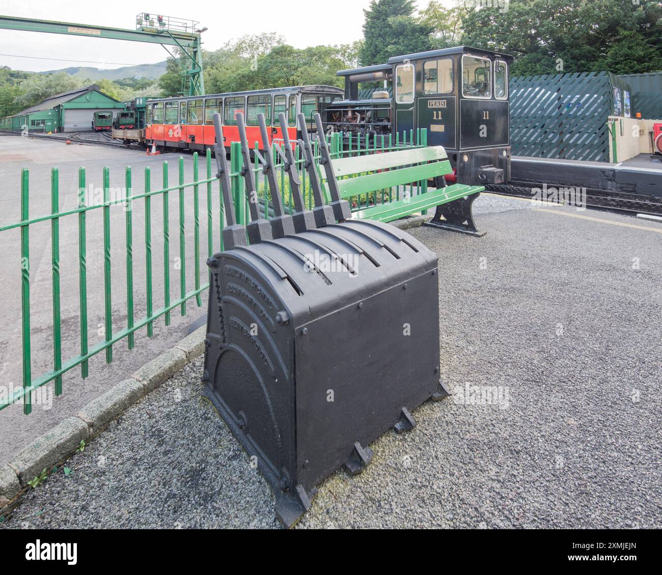 Abt system rack used here at snowdon mountain railway hi-res stock ...