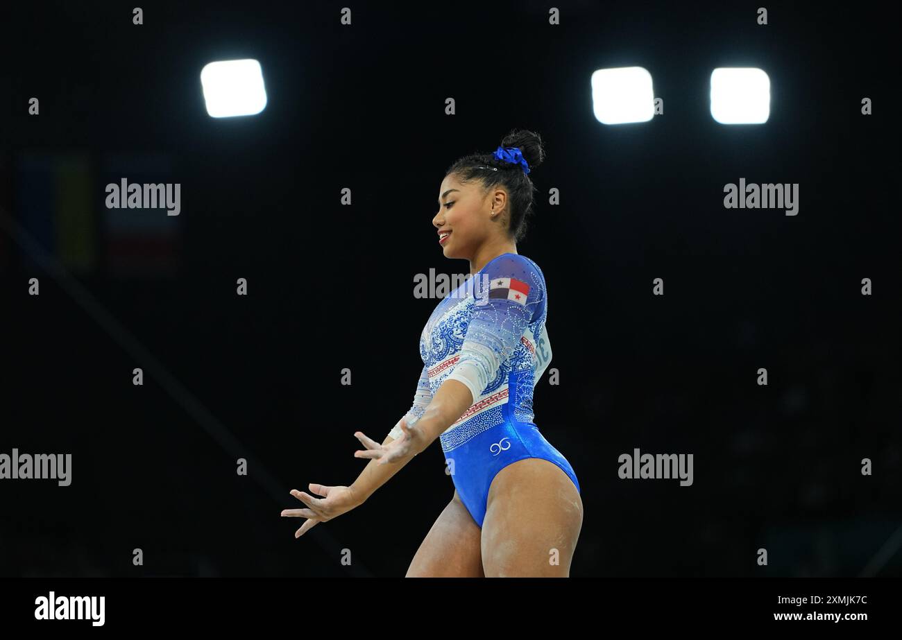 Paris, France. 28 July, 2024. Hillary Heron (Panama) competes during