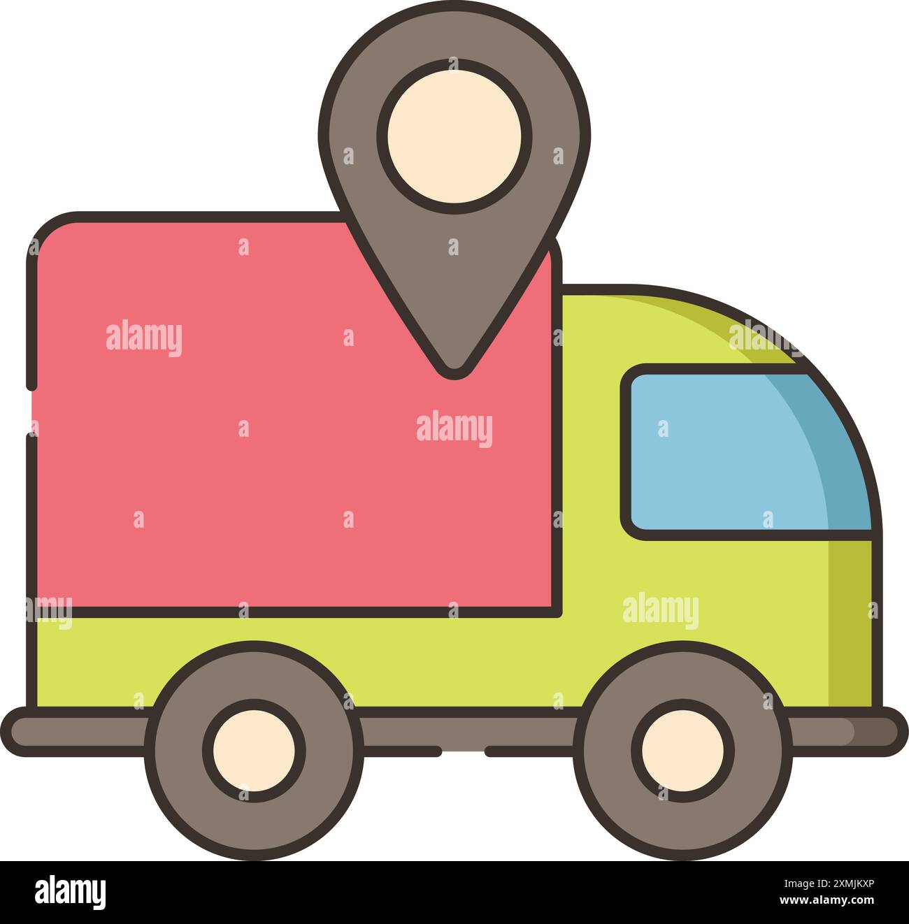 Delivery Tracking Icon Stock Vector