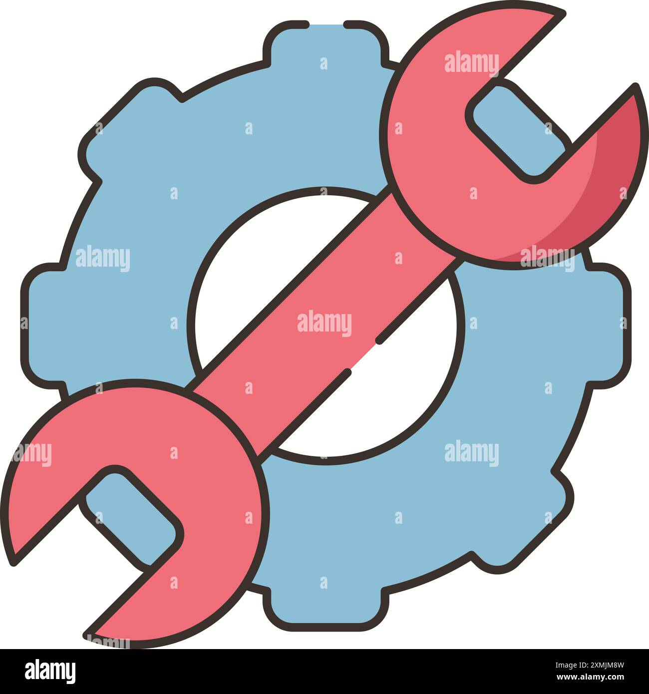Machinery Tools Icon Stock Vector