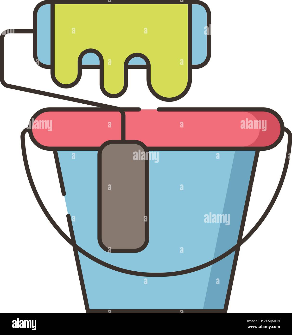 Paint bucket icons in Stock Vector Images - Alamy