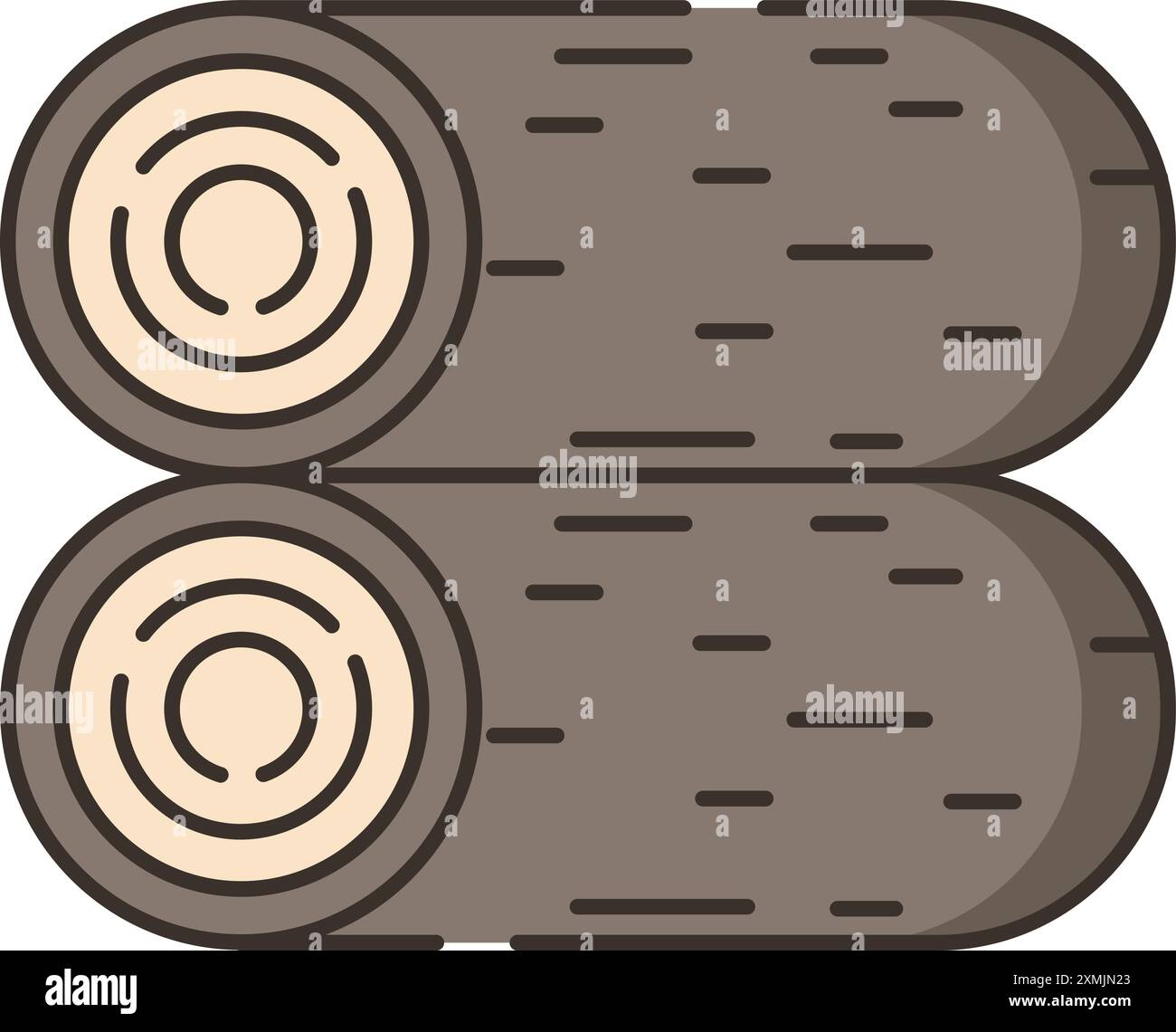 Wood Icon Stock Vector