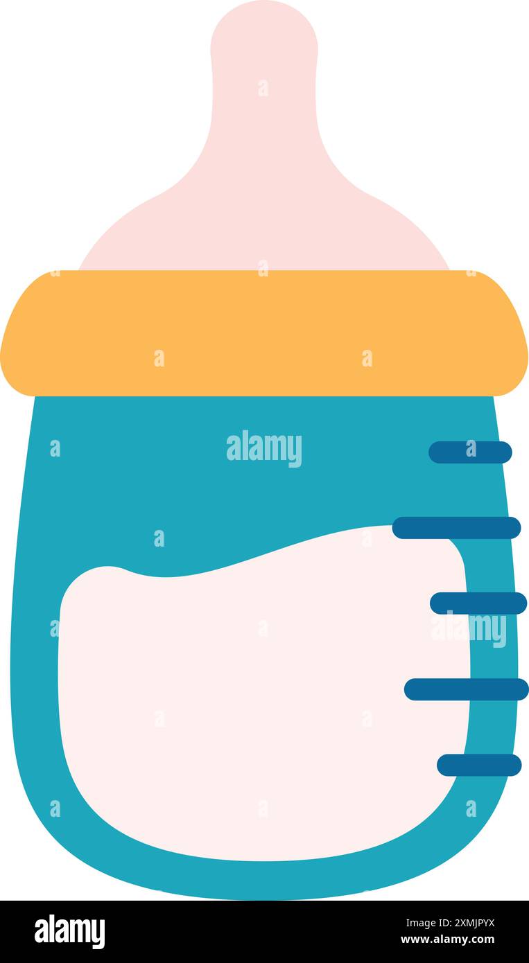 Baby Milk Bottle Stock Vector