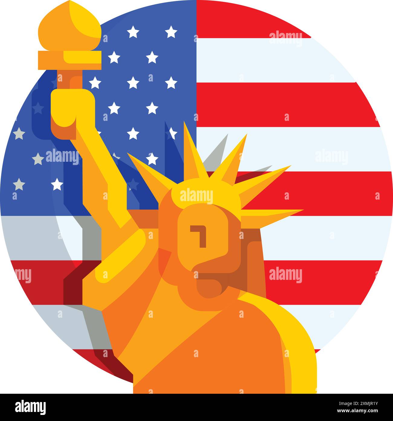 US Holiday Statue of Liberty Stock Vector